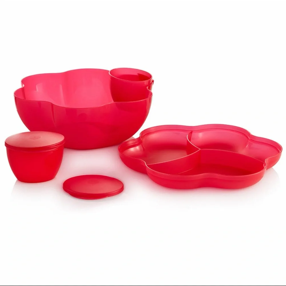 Tupperware Chip ‘n Dip Bowl set